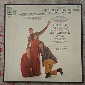 Blau/Shuman- Jacques Brel Is Alive And Well And 1968 D2S-779 Vinyl 12'' Vintage